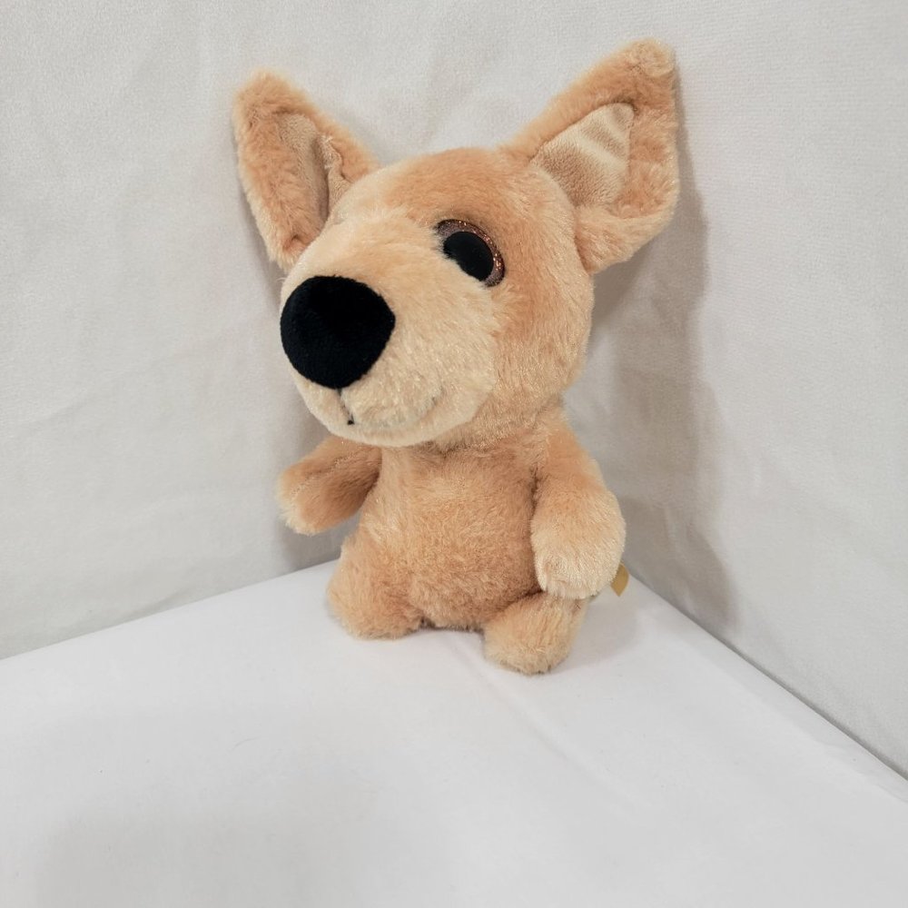MTY INTERNATIONAL CO. Dog Plush 8 Inches Tan